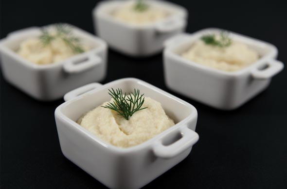 Poulet vapeur et sa purée de céleri et de navet
