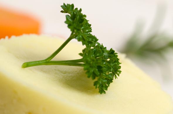 Boulette de boeuf vapeur et purée au chou chinois