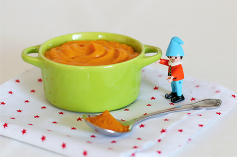 Carrot and sweet potato purée with turmeric 2