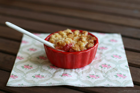 Recetas para bebes Mini crumble de fresa