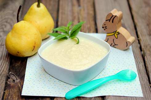 Rezepte voor baby Compote van peren met ijzerkruid