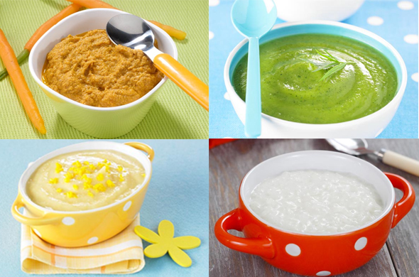 Menú para bebés de 4 a 8 meses « Recetas para bebes