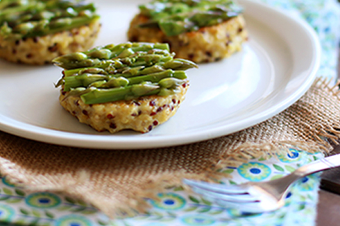 recette-bebe-Galettes de quinoa-boulgour aux asperges