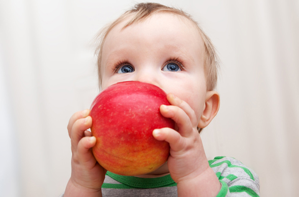 semaine à la pomme pour bébé