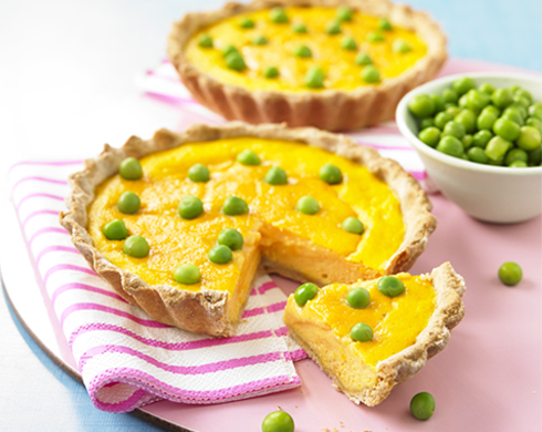 tarte salée petit pois carotte pour bébé