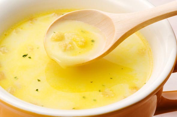 Velouté de courge verte