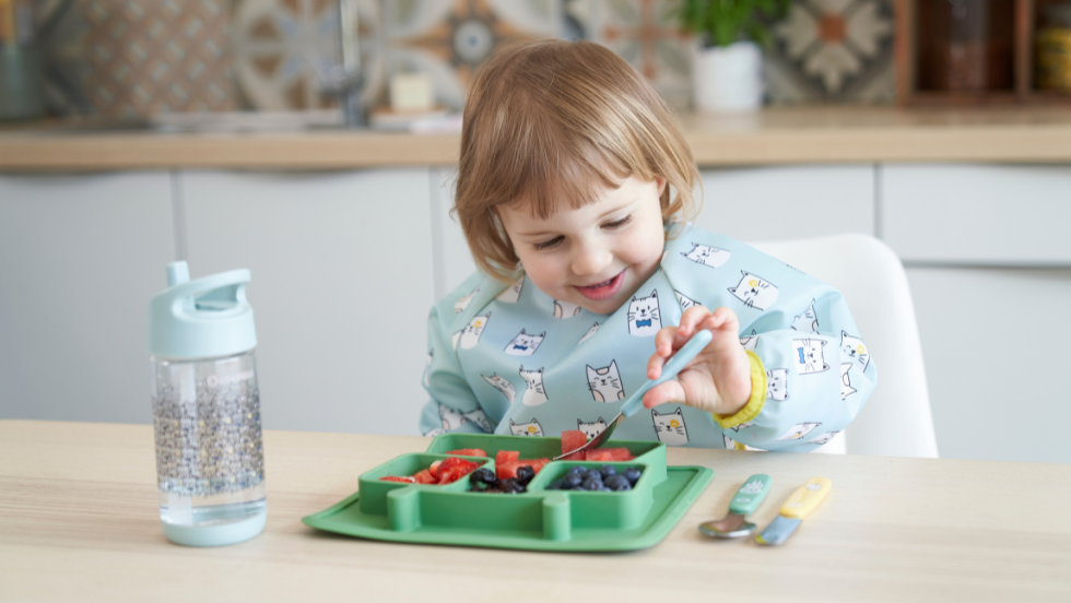 Assiette à compartiments en silicone Badabulle