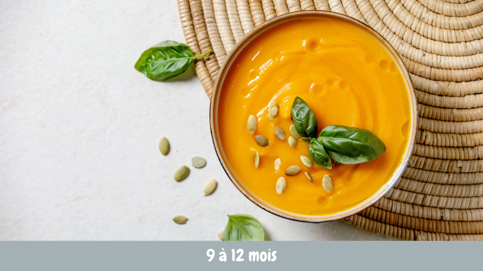 recette courgette et carotte pour bébé de 9 à 12 mois