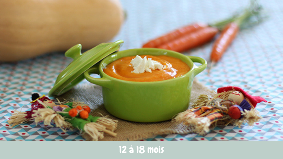 Puree De Butternut Et Carotte Au Chevre Cuisine De Bebe