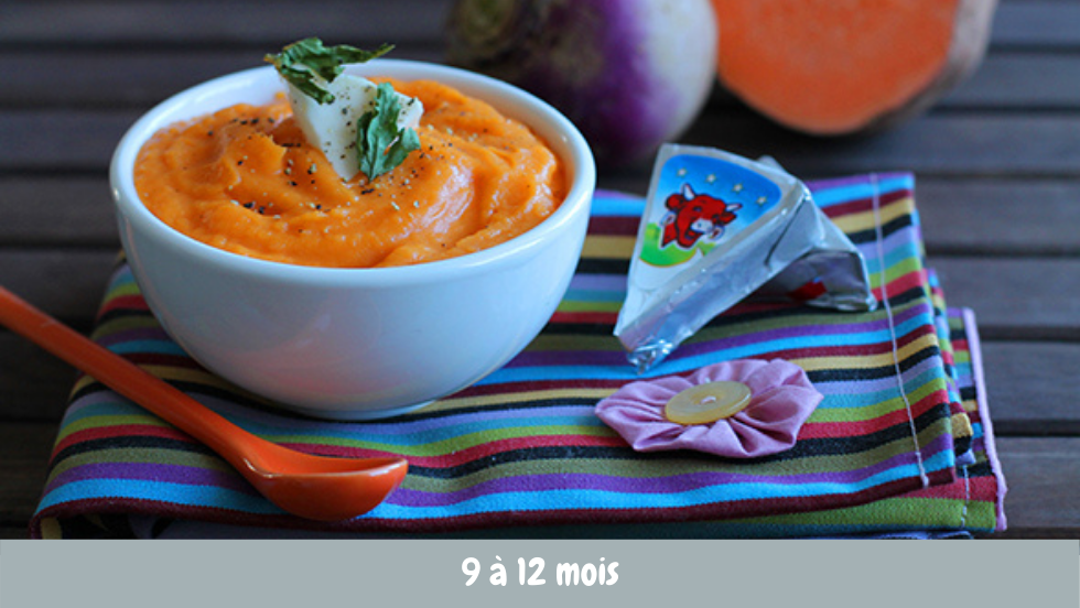 Puree De Patate Douce Et Navet A La Vache Qui Rit Cuisine De Bebe Puree De Patate Douce Et Navet A La Vache Qui Rit Cuisine De Bebe