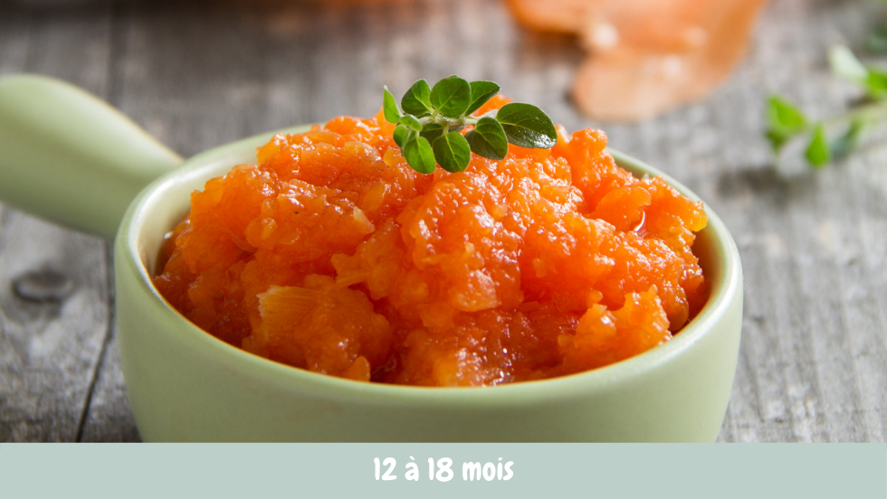 Puree De Carottes Et Poivron Rouge Cuisine De Bebe