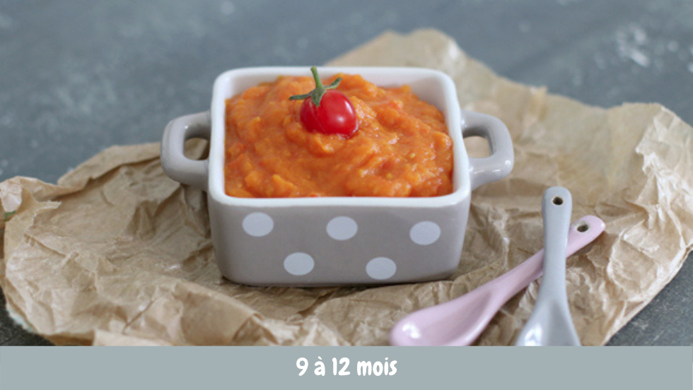 Petite Puree De Patate Douce Et Tomates Cerises Cuisine De Bebe