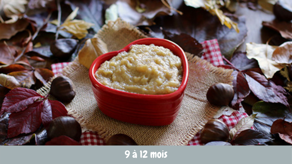 Compote pomme et chataignes vanillés « Cuisine de bébé 👼