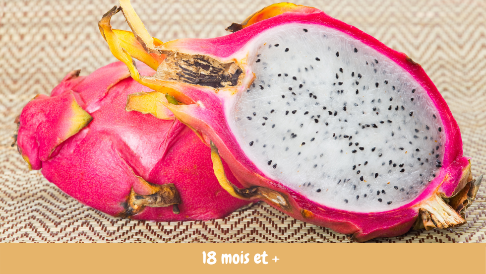 Le dessert du dragon compote de pitaya Cuisine de bébé