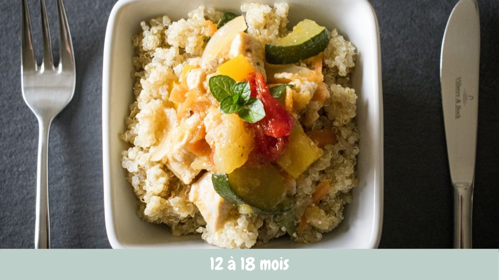 Duo De Quinoa Et Ratatouille Cuisine De Bebe