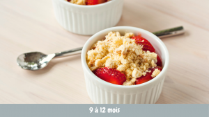 crumble fraise banane