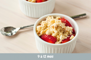 crumble fraise banane