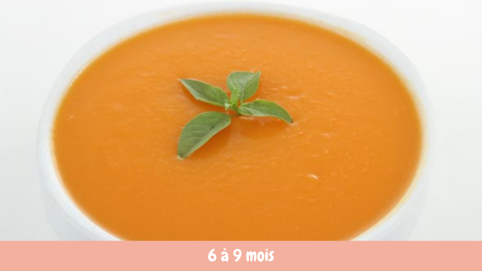 Potage velouté à la tomate 