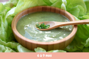 recette bébé purée laitue