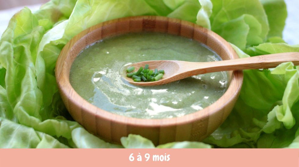 recette bébé purée laitue