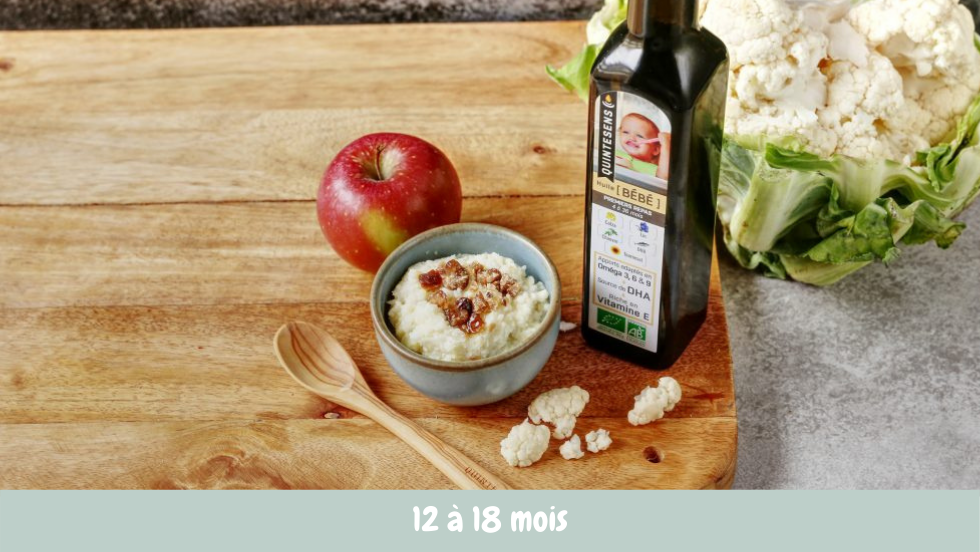 Purée chou-fleur, pomme et châtaignes | Cuisine de bébé