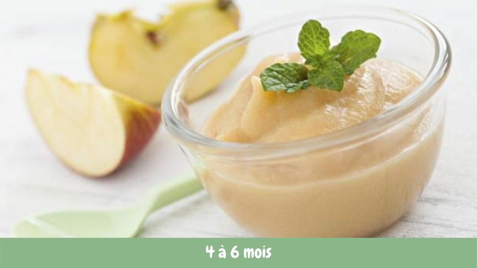 Ma première compote de pommes Cuisine de bébé