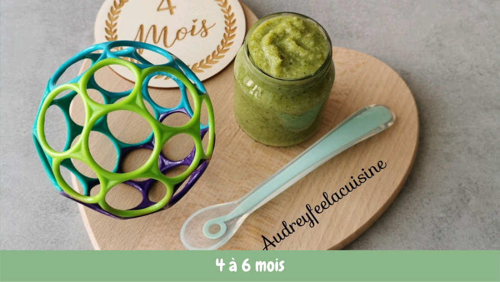 Ma première purée de brocoli Cuisine de bébé